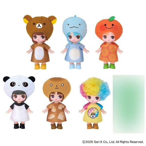 Takara Tomy Mini Licca-Chan San-X Universe Collection 6Pack Box