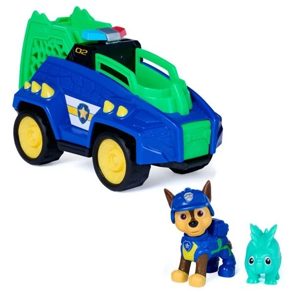 Takara Tomy Paw Patrol: the Dino Movie Chase Dino Police Car (w/stegosaurus)