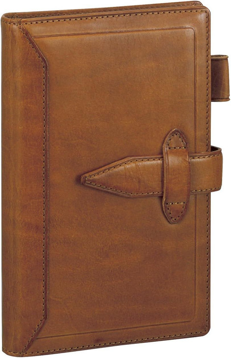 Raymay Fujii Da Vinci Roroma Classic Bible 15mm Personal Organizer - Brown