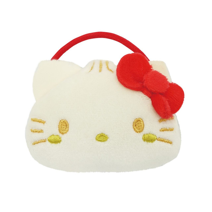 OST Super Rare Meat Bun Plush Hair Tie Hello Kitty