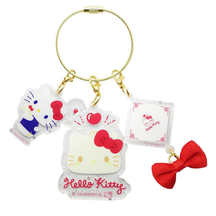 OST Super Rare Meat Bun Three Piece Charm Hello Kitty