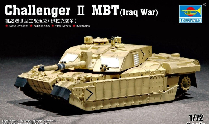 British Army Challenger II in the Iraq War Plastic Model