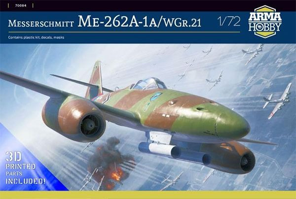 1/72 Messerschmitt Me262A-1a w/WGr.21 Rocket Limited Edition Plastic Model