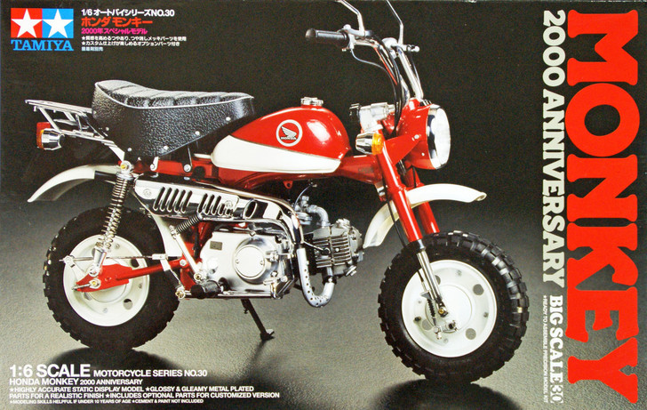 Tamiya 16030 Honda Monkey 2000 Anniversary 1/6 Scale Kit (4950344160303)