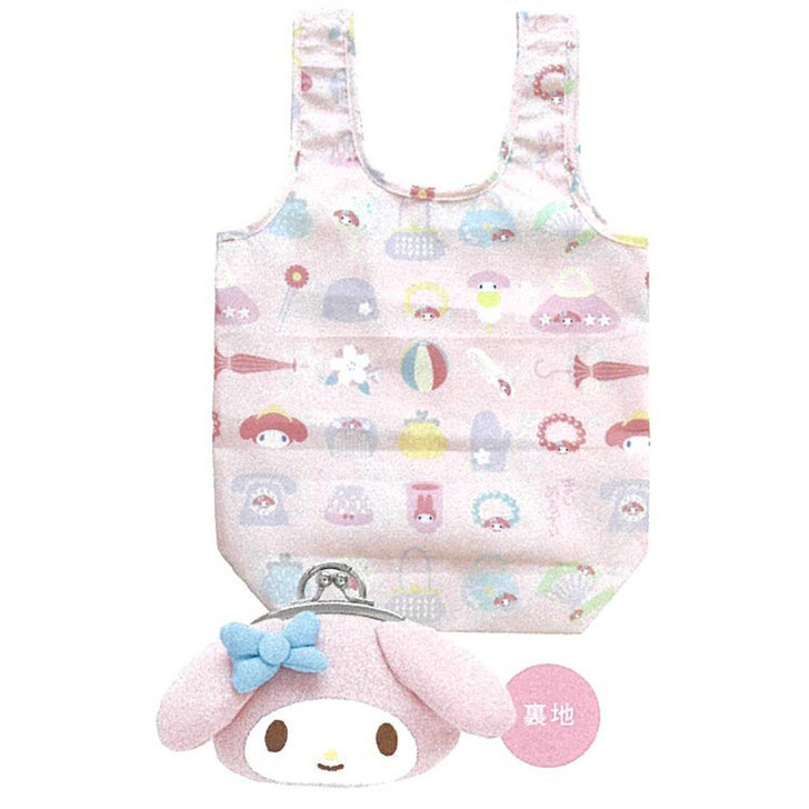 Sanrio Kiss Lock Pouch With Eco Bag Included My Melody
