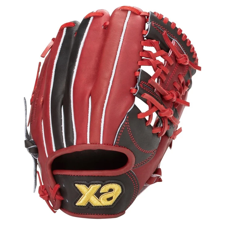 Zanax XANAX Hardball Junior Glove ZanaPower Glove Mitt Glove Mitt (BHF25JL1P)(90W94) Black × W Brown R