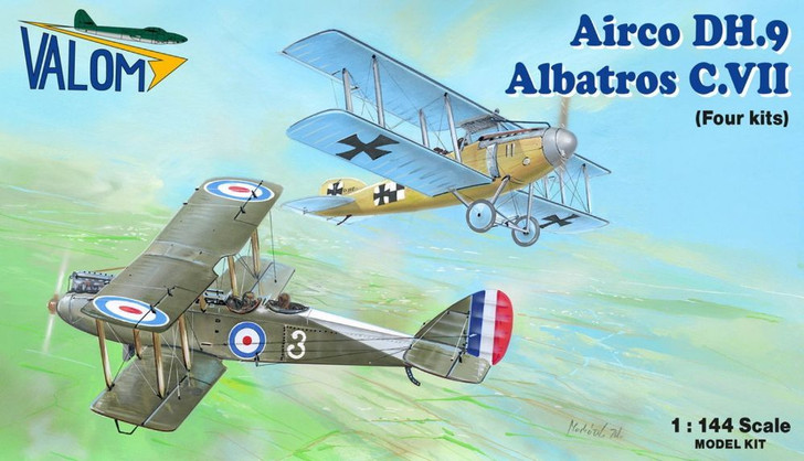 Scale 1/144 Airco DH.9 Versus Albatros C.vii Quattro Combo 4 Kits Included