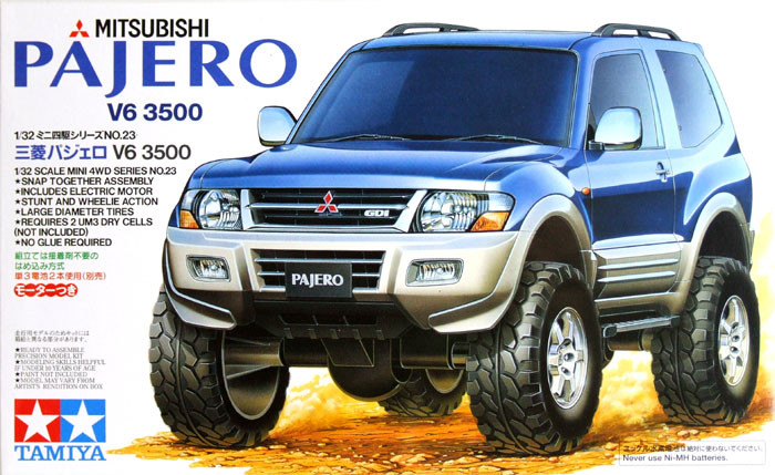 Tamiya 19023 Mini 4WD Mitsubishi Pajero V6 3500 1/32 - Plaza Japan