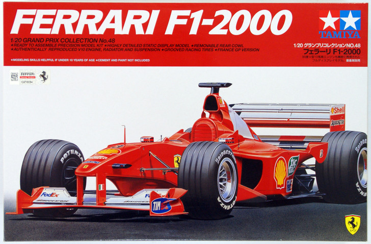 Tamiya 20048 Ferrari F1-2000 1/20 Scale Kit
