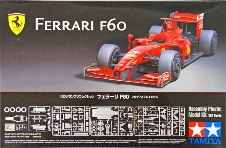 Tamiya 20059 Ferrari F60 with Photo Etched Parts 1/20 Scale Kit