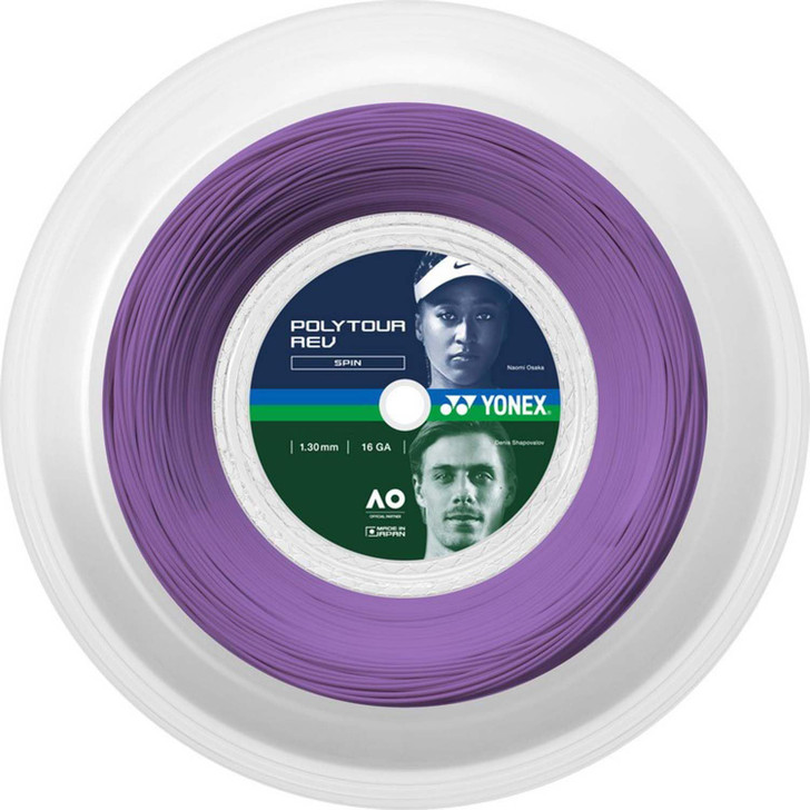 Yonex Hard Tennis String Gut PolyTour Rev 130 200m Purple 039 1.30mm PTR130R2