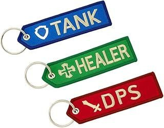 Final Fantasy XIV Flight Tag Keychain Set Role Icon