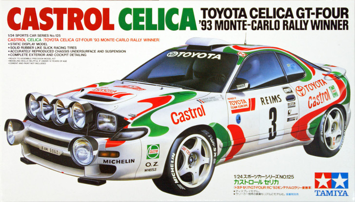 Tamiya 24125 Castrol Celica 1/24 Scale Kit - Plaza Japan