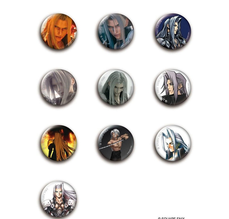 Final Fantasy VII Can Badge Collection Sephiroth Vol. 1 10 Piece Set