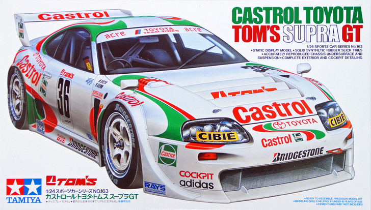 Tamiya 24163 Castrol Toyota Tom's Supra GT 1/24 Scale Kit - Plaza
