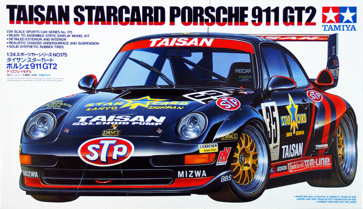 Tamiya 24175 Taisan Starcard Porsche 911 GT2 1/24 Scale Kit