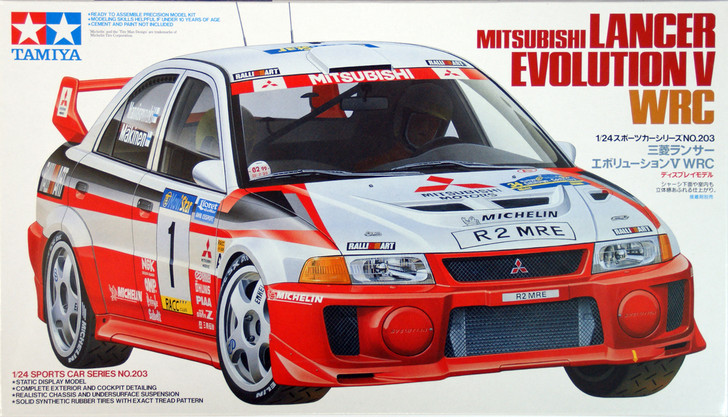 Tamiya 24203 Mitsubishi Lancer Evolution V WRC 1/24 Scale Kit