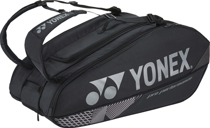 Yonex Tennis Badminton Racket Bag Holds 9 Rackets Black