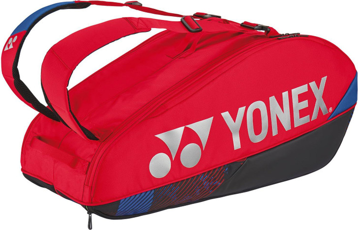 Yonex Tennis Badminton Racket Bag Holds 6 Rackets Scarlet