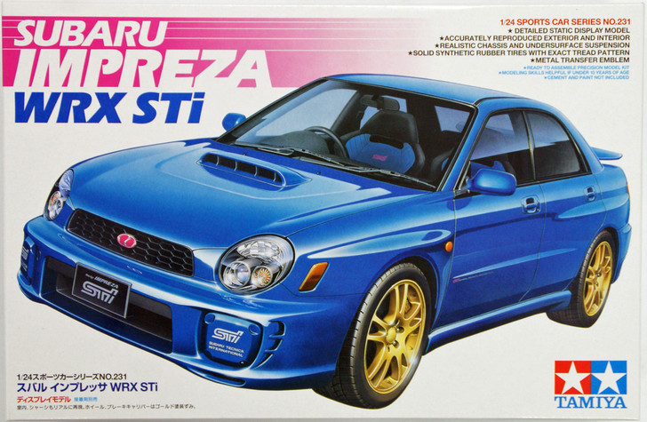 Tamiya 24231 Subaru Impreza WRX STi 1/24 scale kit - Plaza Japan