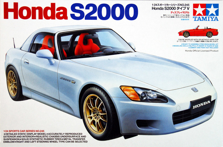 Tamiya 24245 Honda S2000 (Type V) 1/24 scale kit (4950344995318)