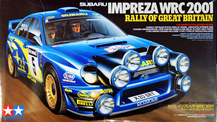 Tamiya 24250 Subaru Impreza WRC 2001 Rally of Great Britain 1/24 Scale Kit