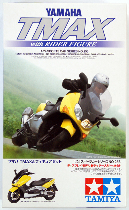 Tamiya 24256 Yamaha TMAX with Rider Figure 1/24 Scale Kit