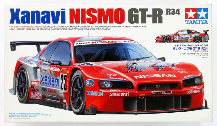 Tamiya 24268 Xanavi Nismo GT-R (R34) 1/24 scale kit - Plaza Japan