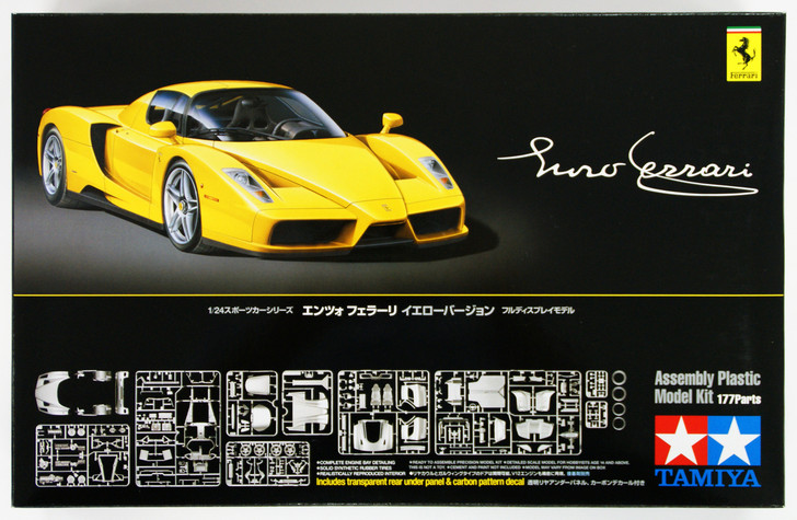 Tamiya 24301 Enzo Ferrari Yellow Version 1/24 Scale Kit - Plaza Japan