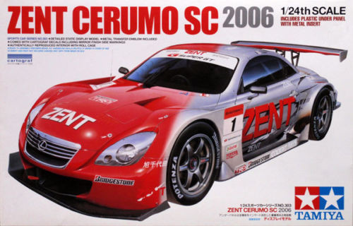 Tamiya 24303 Zent Cerumo Lexus SC 2006 1/24 Scale Kit