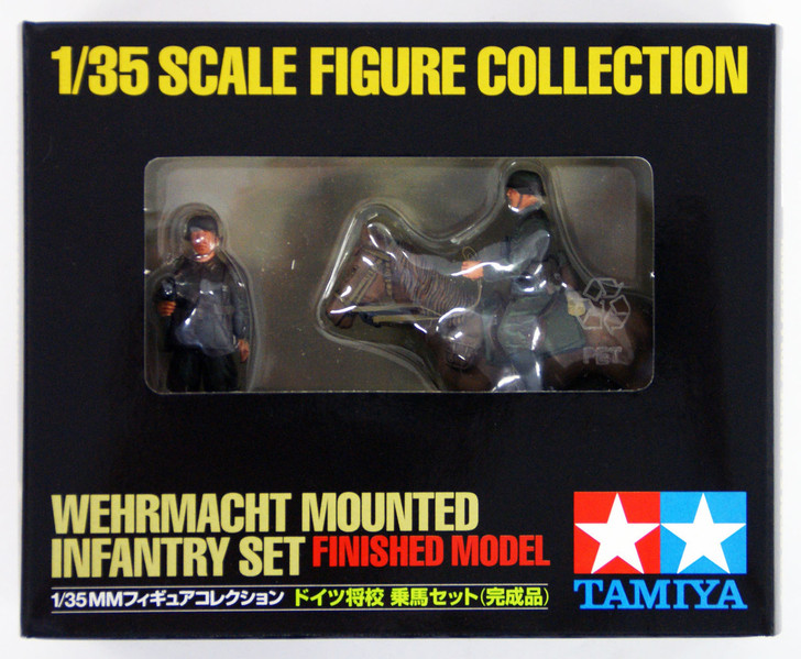 Tamiya 26011 Figure Collection Wehrmacht Mounted Inf. Completed 1/35 Scale Kit (4950344260119)