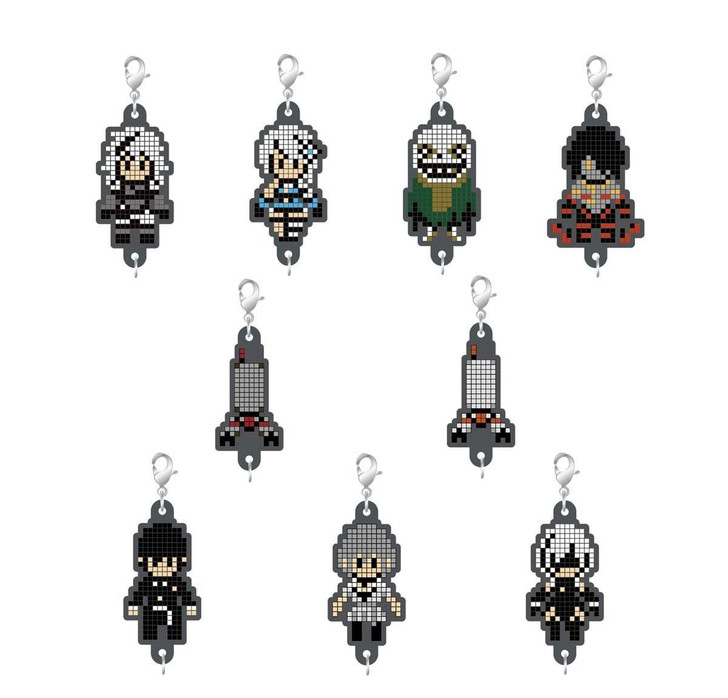 Special Price Item Nier Series Rubber Strap Collection Pixel Art Ver. Vol. 1 (9 Piece Set)