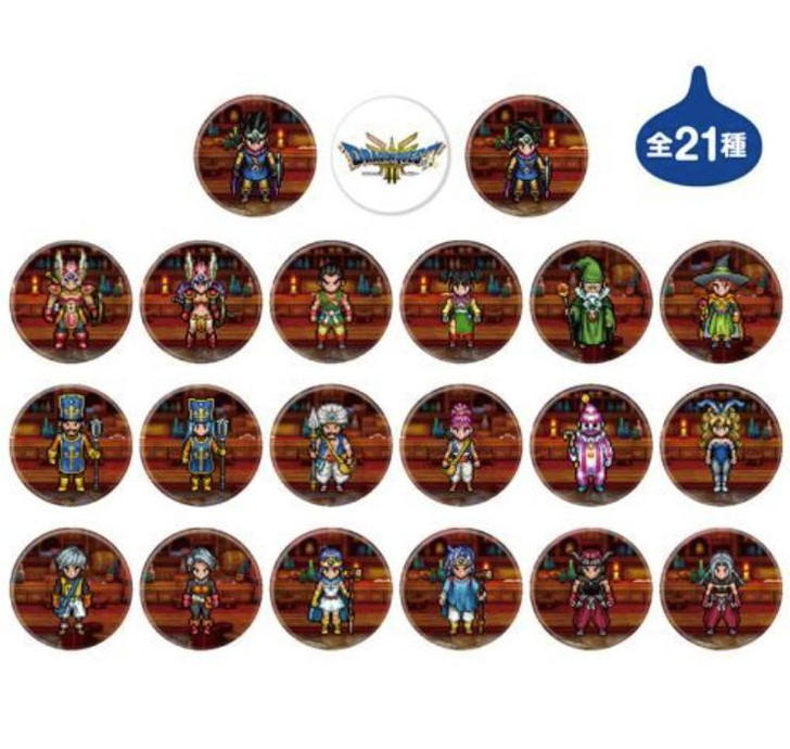 Dragon Quest III And Into The Legend... Can Badge Set Of 21