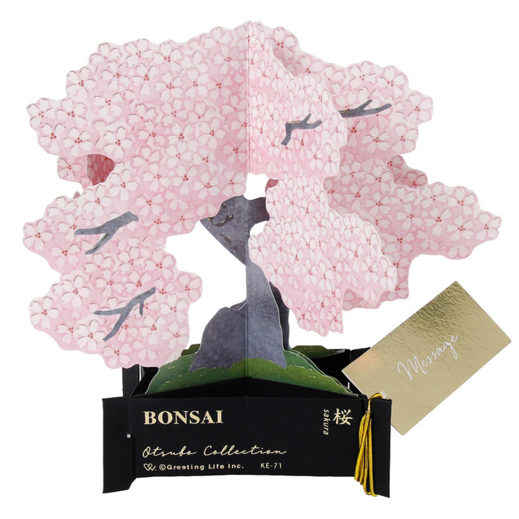 Greeting Life Bonsai Pop Up Card Cherry Blossom KE-71 Multipurpose