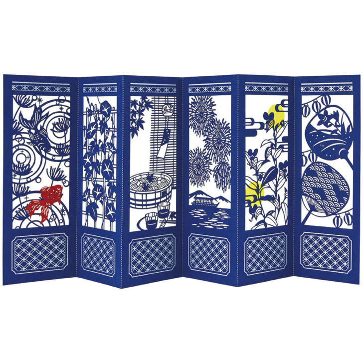 Sanrio Message Card Summer Card Laser Cut Accordion Fold Summer Tradition Greeting Card Overseas Shipping JSP 43-3 110884