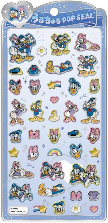Crux Glossy Pop Seal Disney Donald And Daisy Puffy Three Dimensional Smartphone Decoration 132226