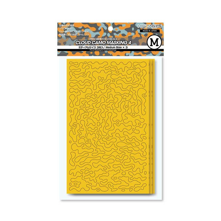 HiQparts Cloud Camouflage Masking Stickers 4 M 3 Sheets Included