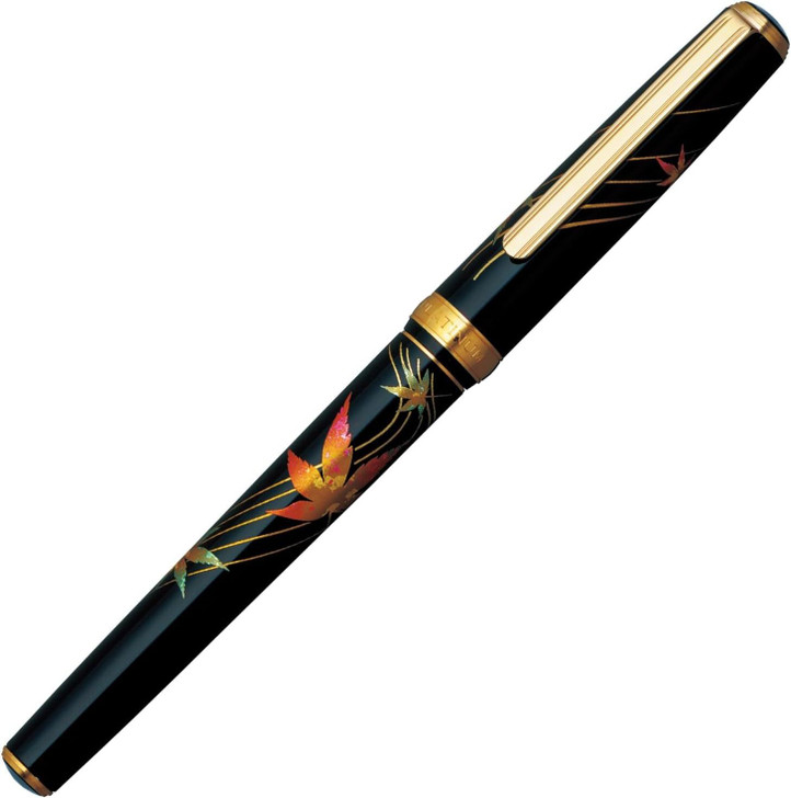 Platinum Pen Modern Maki-e Autumn Leaves Fountain Pen - Fine Nib