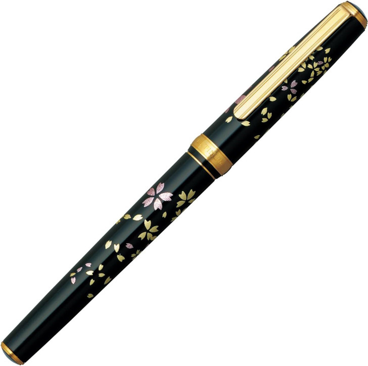 Platinum Pen Modern Maki-e Sakura Snow Fountain Pen - Medium Nib