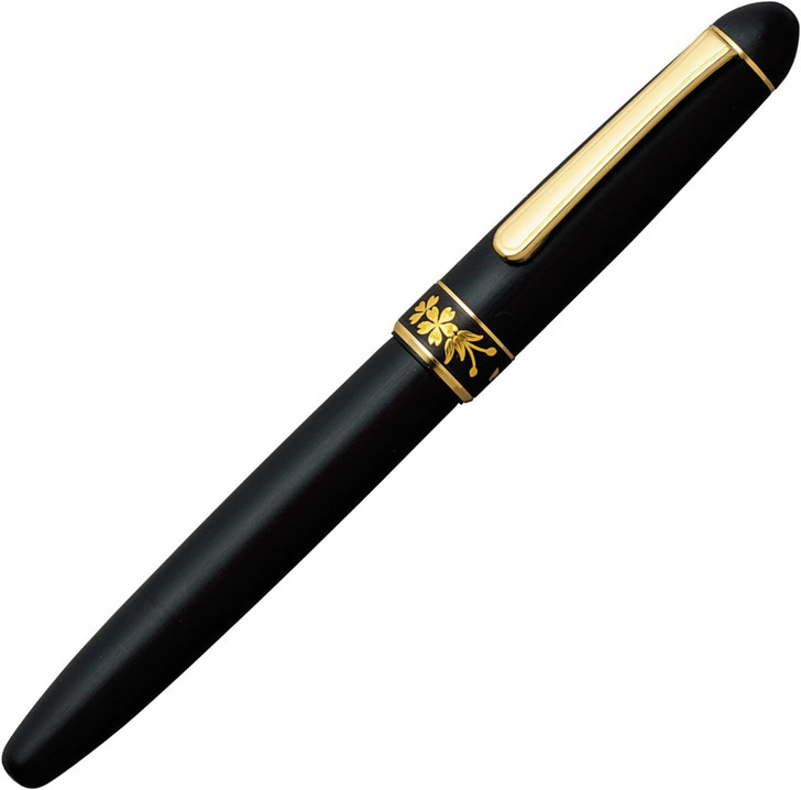 Platinum Pen 3776 Century Higo Inlay Sakura Fountain Pen - Medium Nib