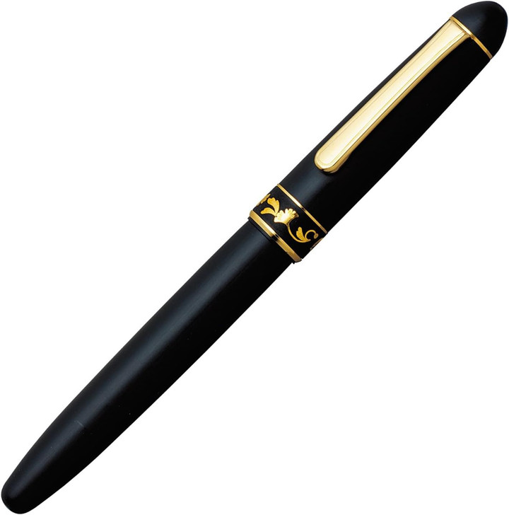 Platinum Pen 3776 Century Higo Inlay Ginkgo Fountain Pen - Fine Nib