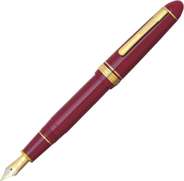 Platinum Pen President Wine Red Fountain Pen - Ultra Extra Fine Nib