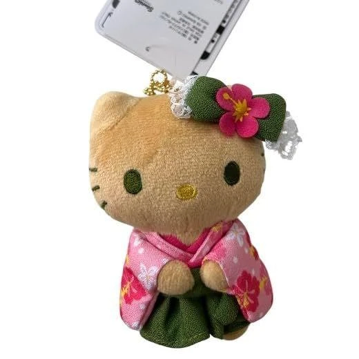  Nakajima Sanrio Sun Tanned Matcha Kimono Hello Kitty Master Of Ceremonies 
