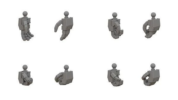  Good Smile Company MODEROID T Hand Parts Set (M) Titanomachia SIDE CE 