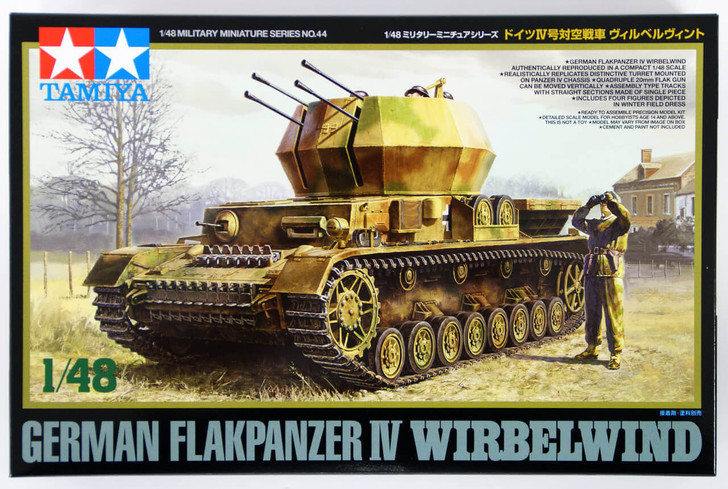 Tamiya 32544 German Flakpanzer IV Wirbelwind 1/48 Scale Kit