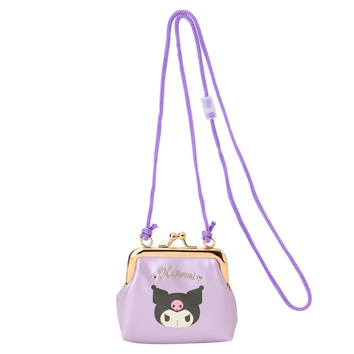  Sanrio Kuromi Rope Attached Clasp Coin Case 143596 