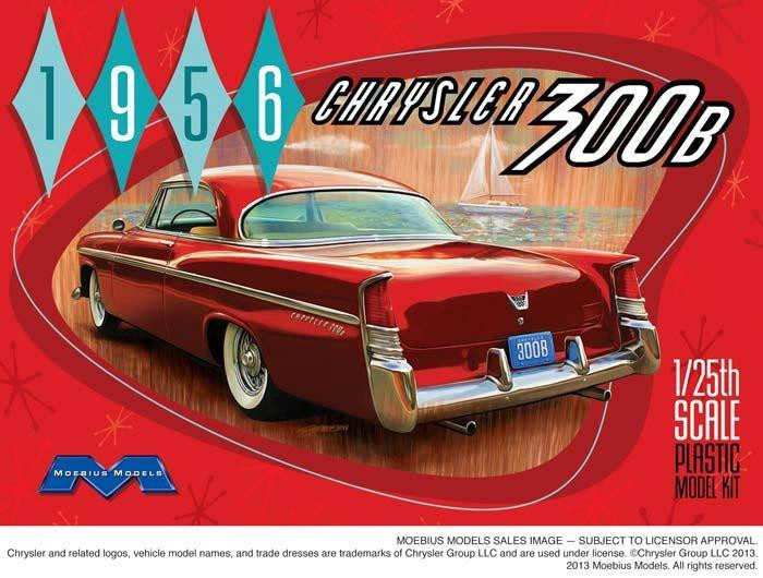  1/25 Scale 1956 Chrysler 300B Plastic Model 