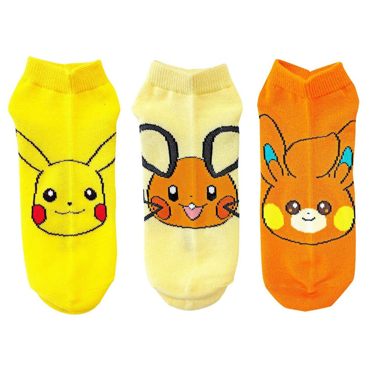  Pokemon Center Original 3P Sneaker In Socks Electric Type Large (26-29 Cm) 