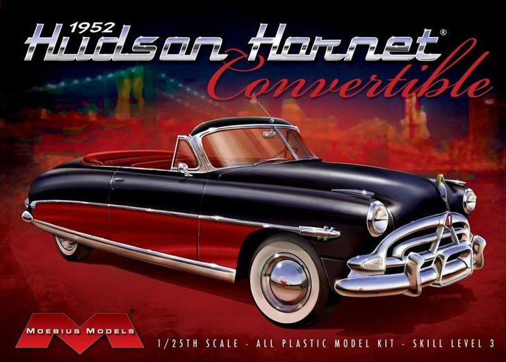  1/25 Scale 1952 Hudson Hornet Convertible Plastic Model 
