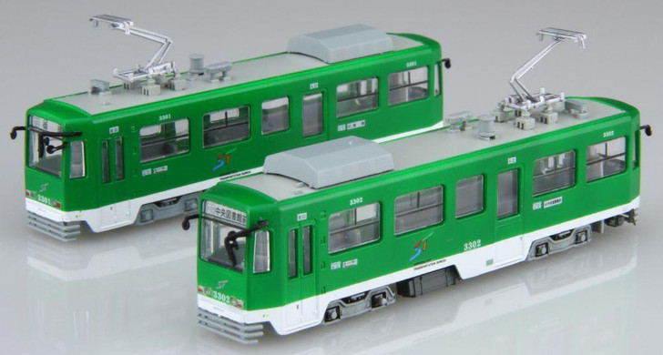  Fujimi 1/150 Scale Sapporo City Transportation Bureau 3300 Series 2-Car Set Plastic Model 